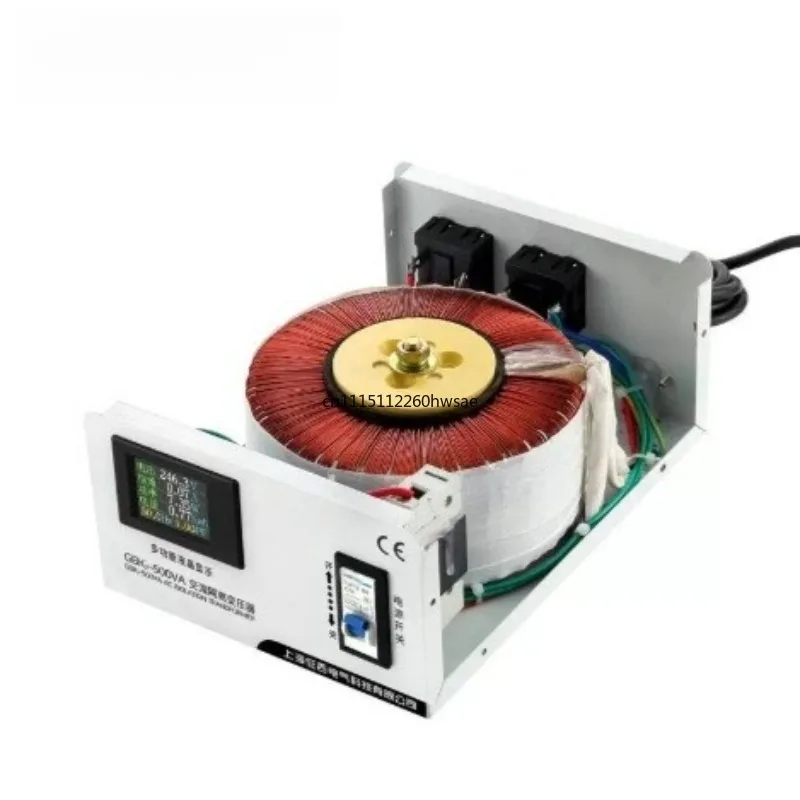 For GBK-500VA Single Phase Isolation Transformer, Portable 220V to 220V Voltage Converter, 500VA Isolated Power Supply