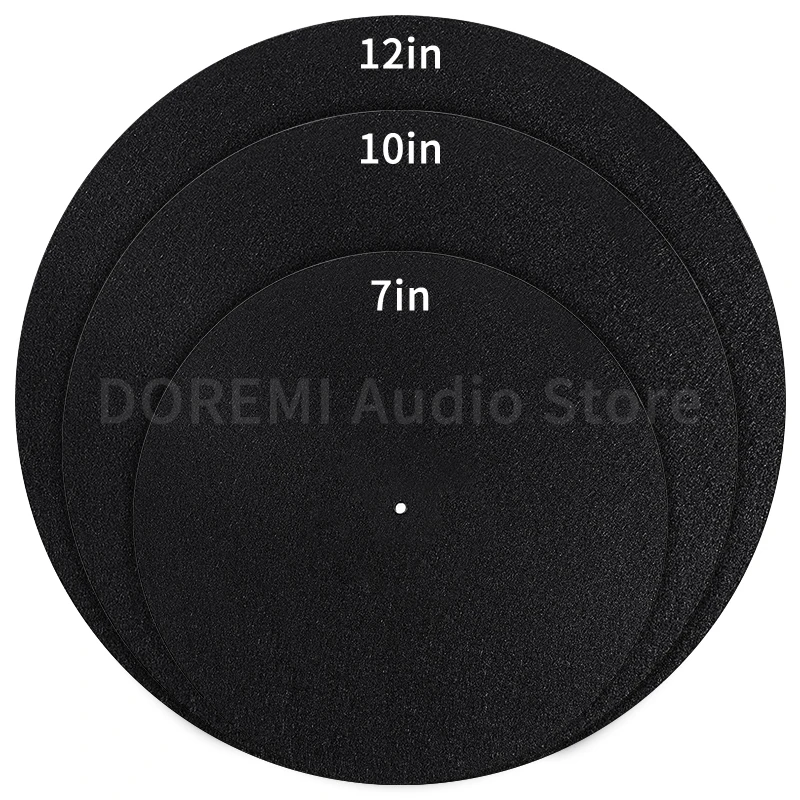 7/10/12inch Felt Turntable Platter Vinyl Record Pad Anti-Static Anti-slip Protection Mat For LP Vinyl Record Players Accessory