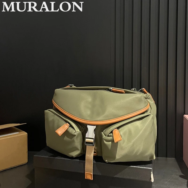 

New Nylon Crossbody Tote Bag Unisex Camouflage Design All-match Simple Fashion Casual Multifunctional Motorbike Waist Bag Men