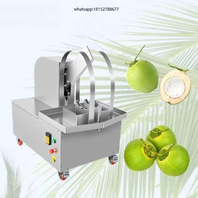 Engine-Powered Coconut Peeling & Juice Collecting Machine with Young Coconut Cutting Function for Restaurant Use