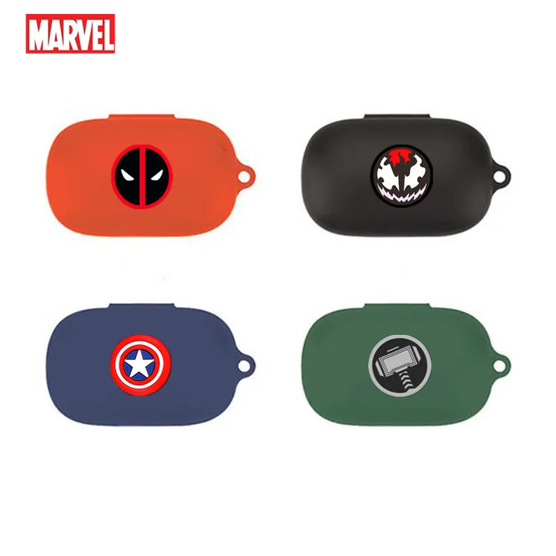 Чехол для наушников Anker Soundcore Life P2 с изображением героев мультфильмов Marvel, силиконовые наушники-вкладыши Blutooth, зарядный бокс, защитный чехол с крючком