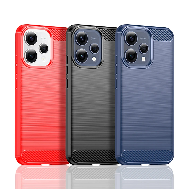 

Чехол для Oppo Reno 15C, противоударный, мягкий силиконовый, с карбоновым волокном, для Oppo Reno 15C, 6.59 дюймов
