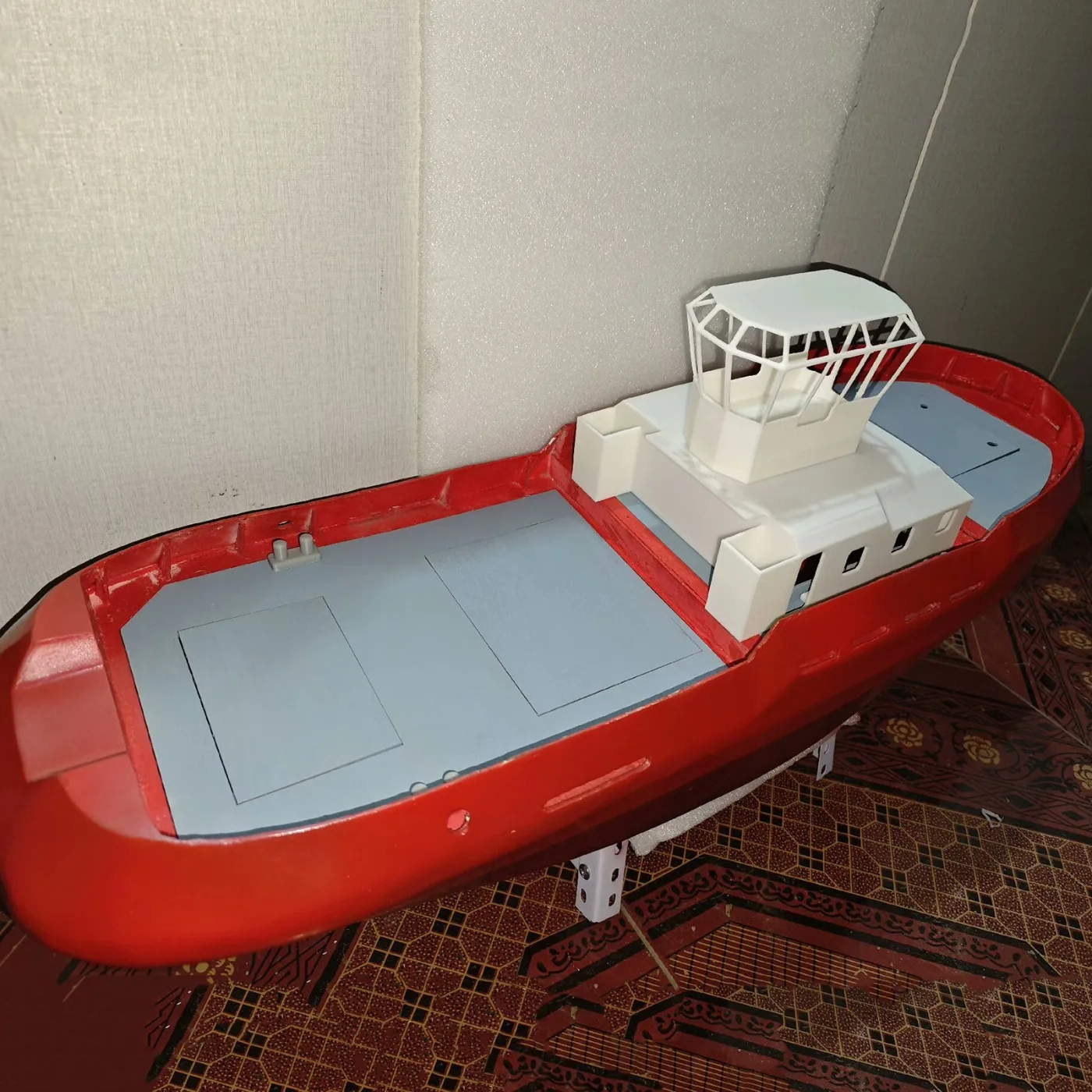 1/35 RC Boot 80 cm Damen 2810asd Afstandsbediening Sleepboot Houten Structuur RC Boot Model Kit Volwassen Speelgoed Gift