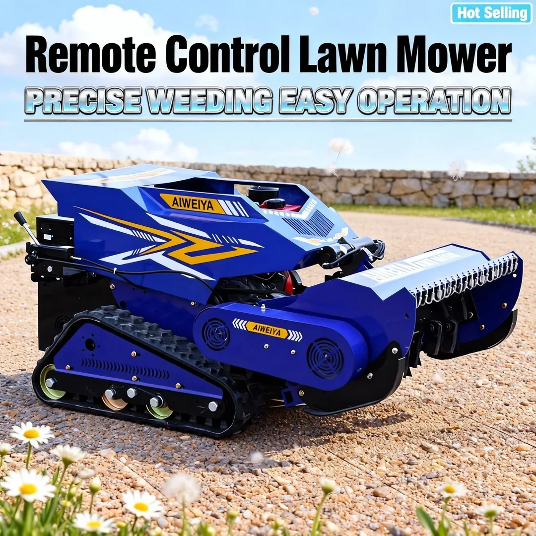 

Индивидуальная китайская новая газонокосилка Flail - самоходный вездеход, 4-тактный пульт дистанционного управления с вращающимся лезвием