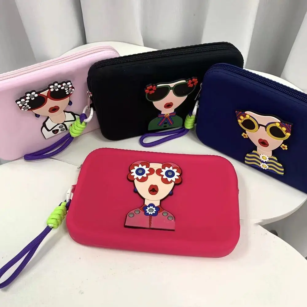 

Portable Waterproof Silicone Storage Bag Summer Travel Tote Bags Organizer Handbags Cosmetic Bag Insert Bags for Bogg Bag