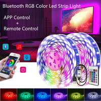 USB RGB Color Led Strip Lights Bluetooth Smart APP control Flexible Ribbon Led Lamp Tape for TV Backlight Home Party Decoration