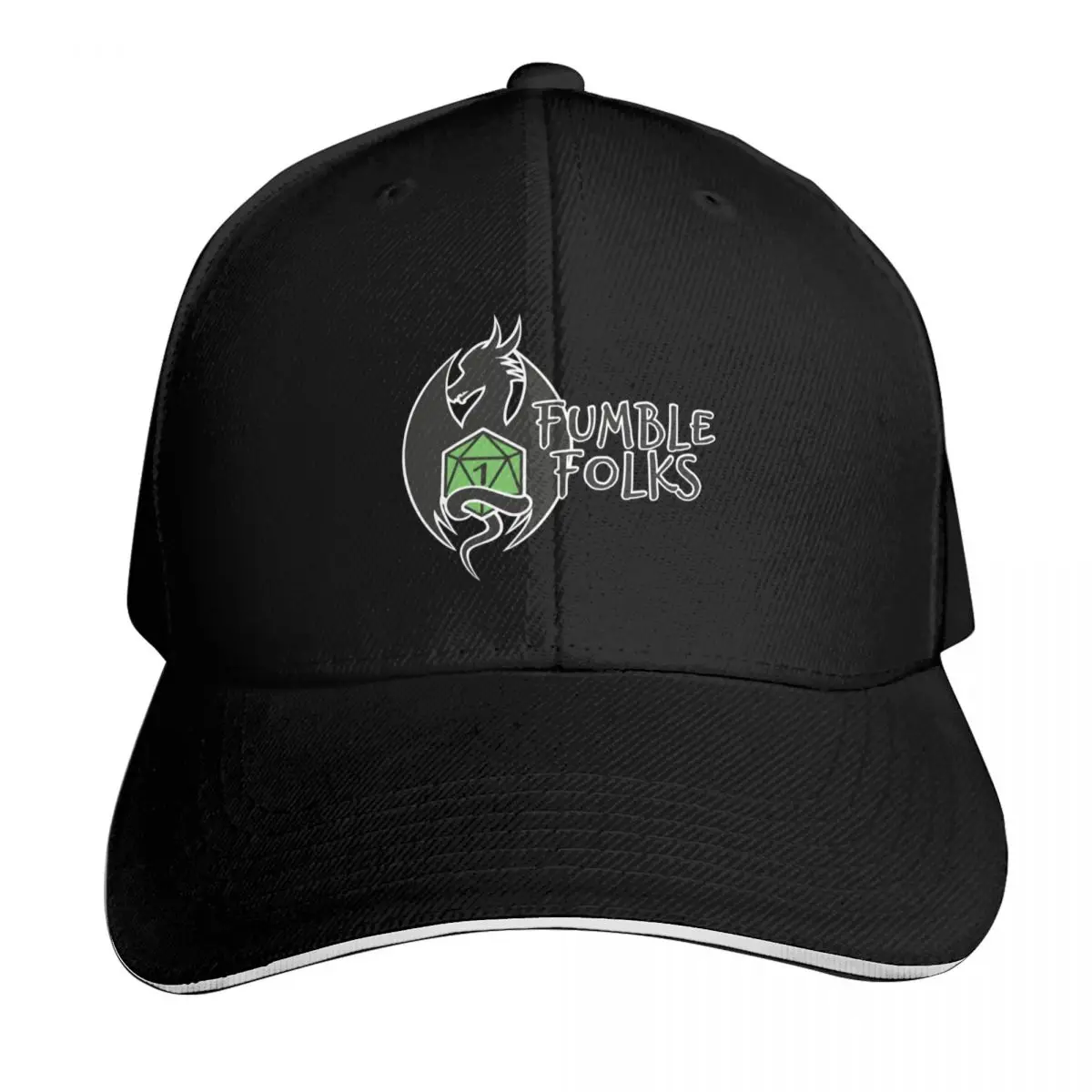 Gorra de béisbol con logotipo de Fumble Folks, sombrero para hombre, sombrero de playa, sombrero para niños, sombreros de golf genuinos para hombre y mujer