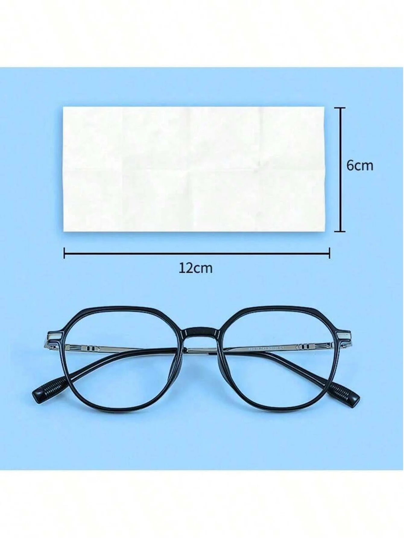 Disposable Eyeglass Cleaning Wipes - Individually Packaged Lens Cleaner Suitable for Glasses, Fashion Glasses, Mobile Phone Scre