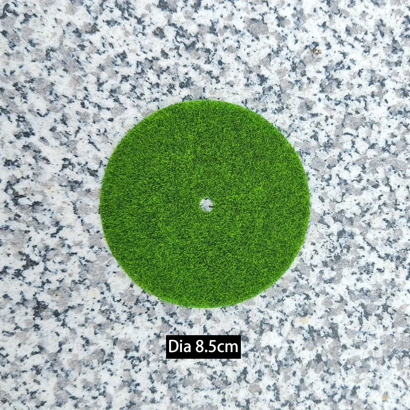 Durchmesser 2,5CM-10CM Runde Mini-Kunstrasenmatten für Mikro-Feengarten-Dekoration, Outdoor-Sandtisch-Rasen-Sets, 10 Stück – Detail 5