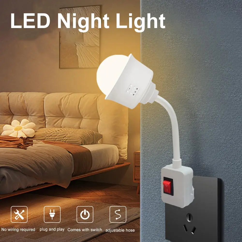 E27 Flexible Extension Converter LED Light Lamp Bulb Extend Adapter Socket Wall Socket Lamp Base Holder Screw Socket EU US Plug