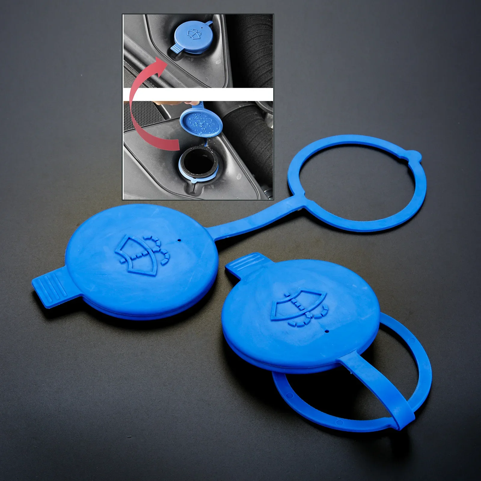 Car Windshield Washer Water Lid Wiper Fluid Reservoir Cap A1248690072 for Mercedes Benz W636 W169 W220 S300 S350 S400 S500