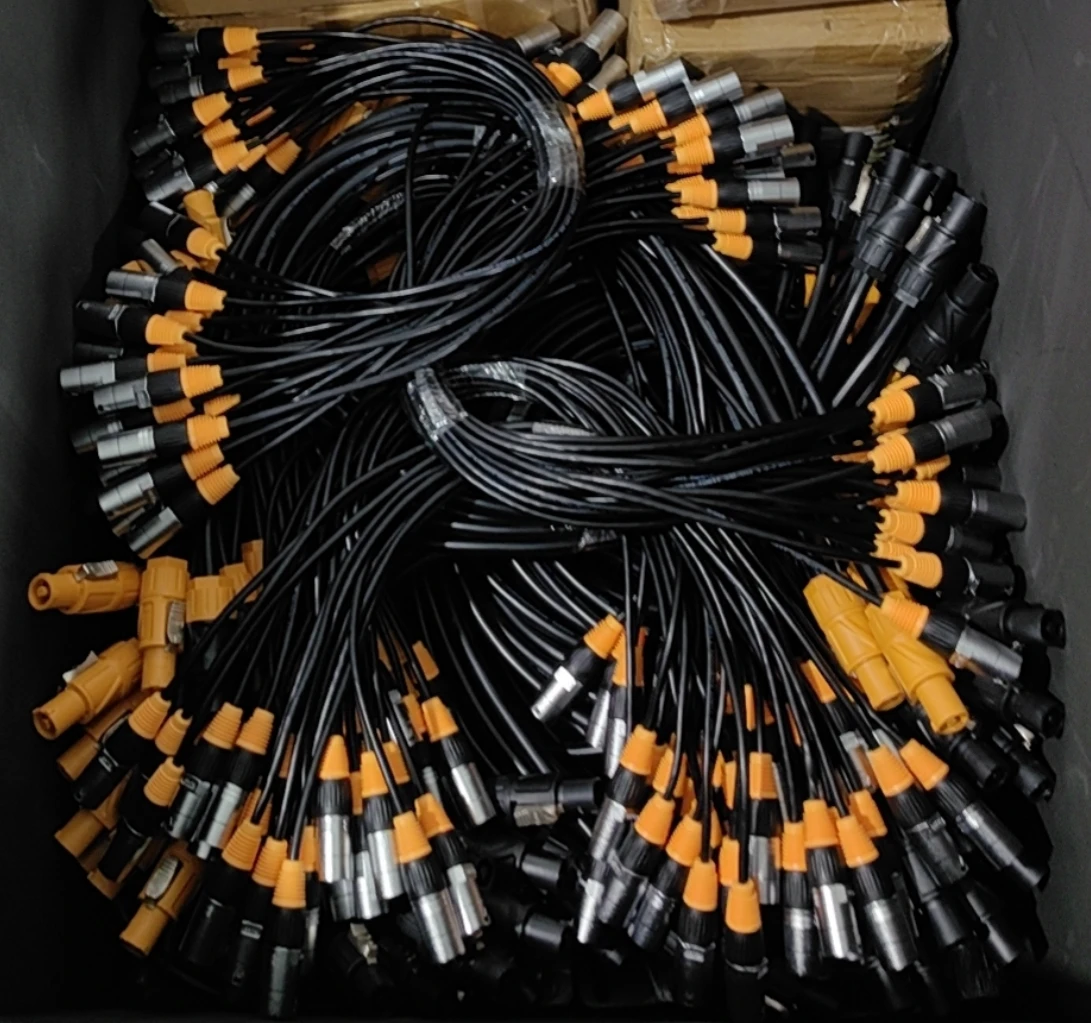 10 قطعة 0.8 متر 1.2 متر CAT5e كابل لخزائن LED 500*500 500*1000 مقاوم للماء داخلي في الهواء الطلق Ethercon RJ45 موصل #5