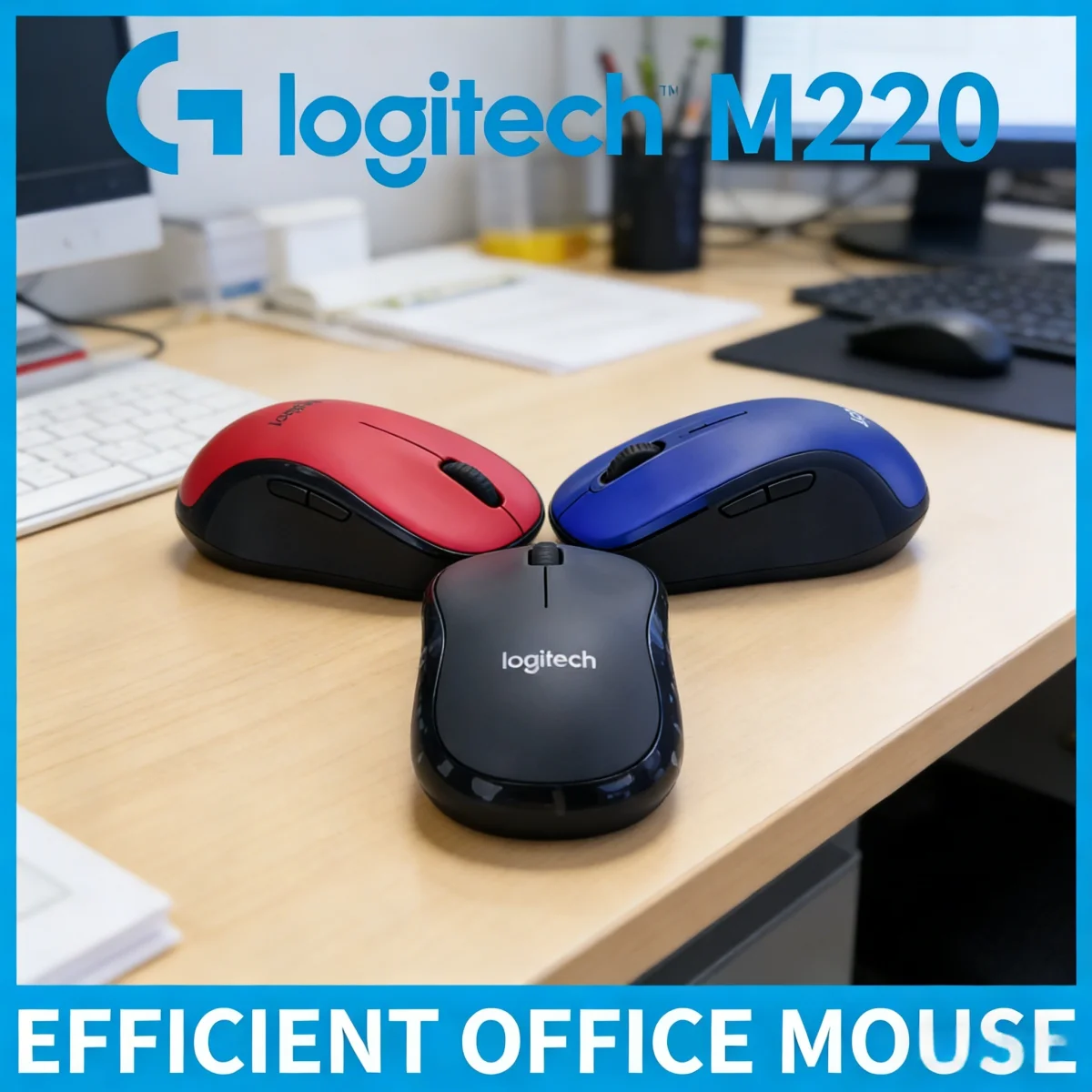 

Logitech M220 Must enter silent mouse for office gaming, two hand hard laptop, +M330/M221 desktop computer Suitable for Home Use