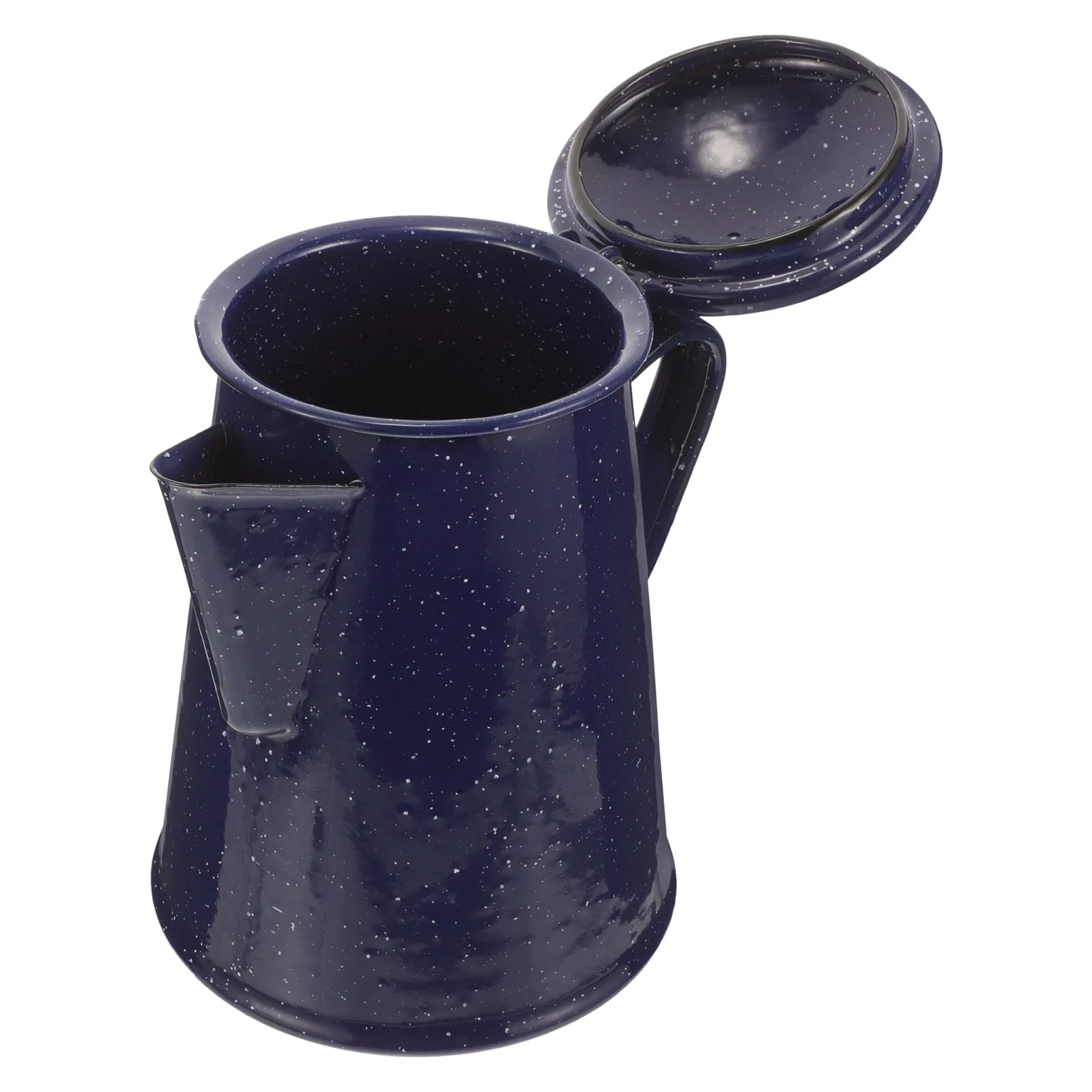 

Enamel Teapot Sturdy Coffee Pot Smooth Edges Household Cafe Restaurant Use Elegant Design Versatile Supplies