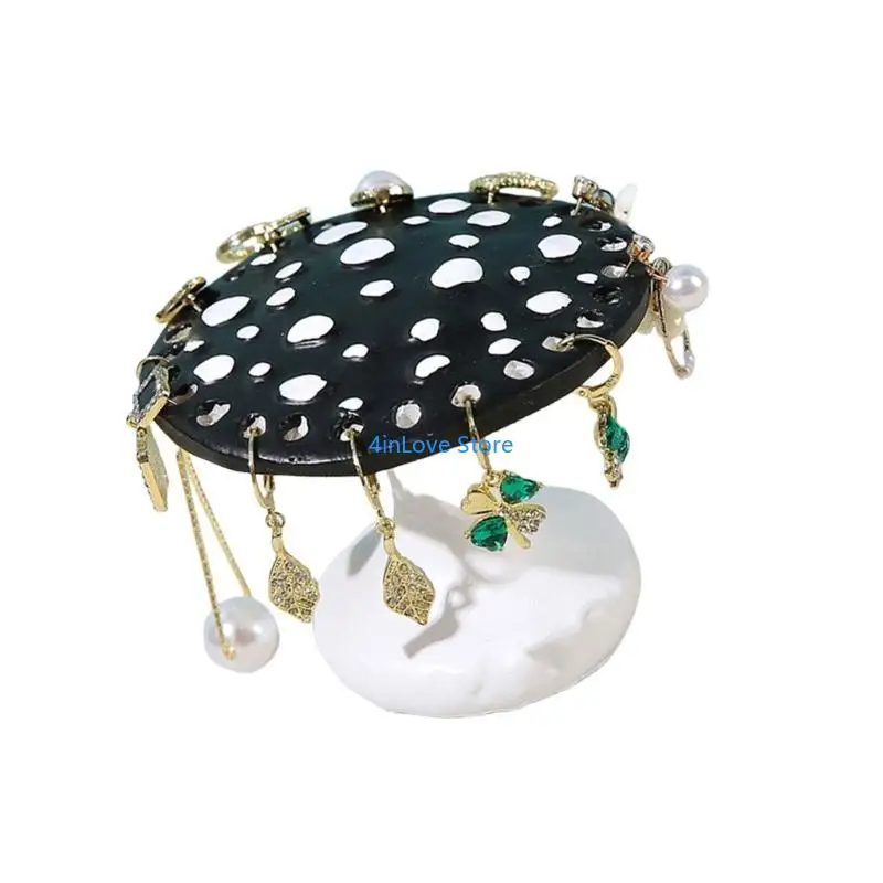 

T4MD Colorful Mushroom Jewelry Stand Earring Organizers for Women Girls Room Decors