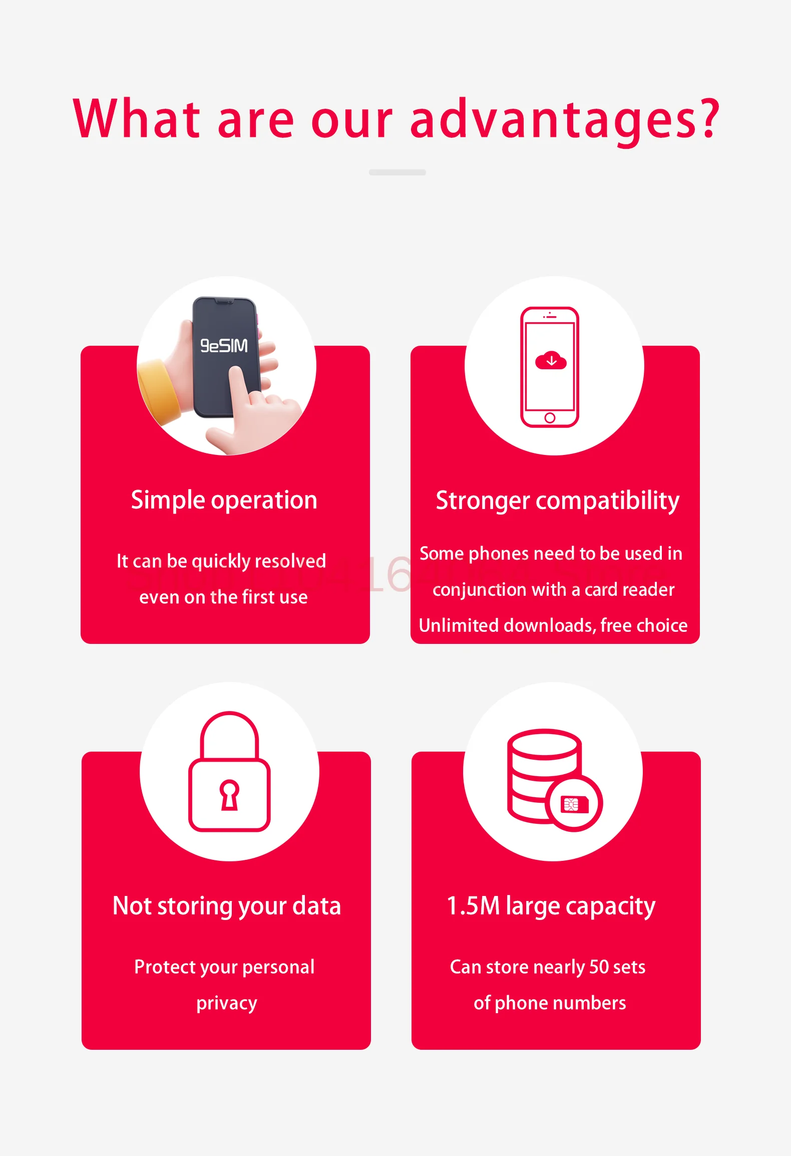 9eSIM V3 متوافق مع Android وIOS IPhone، مع وظيفة إدارة الأرقام القابلة للتحويل على IOS