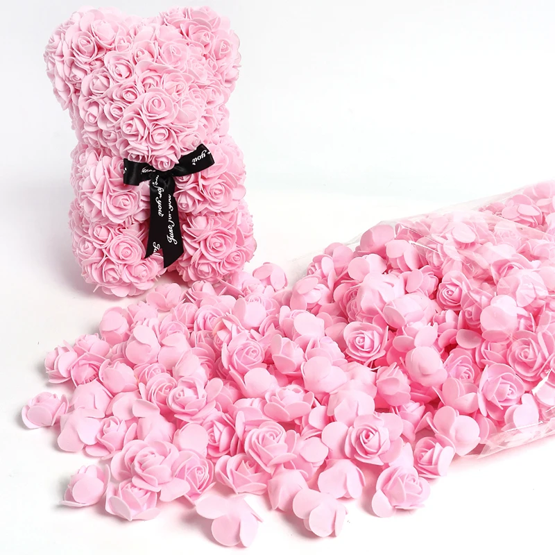 50–500 Stück künstliche Schaumrosenblumen aus PE, künstliche Blumen für Zuhause, Raumdekoration, Hochzeit, Party, Halloween, Thanksgiving, Weihnachtsdekoration – Detail 5