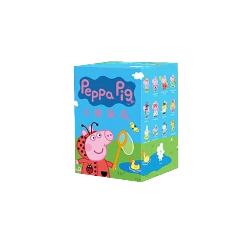 POP MART Серия «Праздник семьи Свинки Пеппы» — Загадочная коробка-сюрприз (Blind Bag) — Игра-угадайка — Милая аниме-фигурка, кукла, украшение, подарок