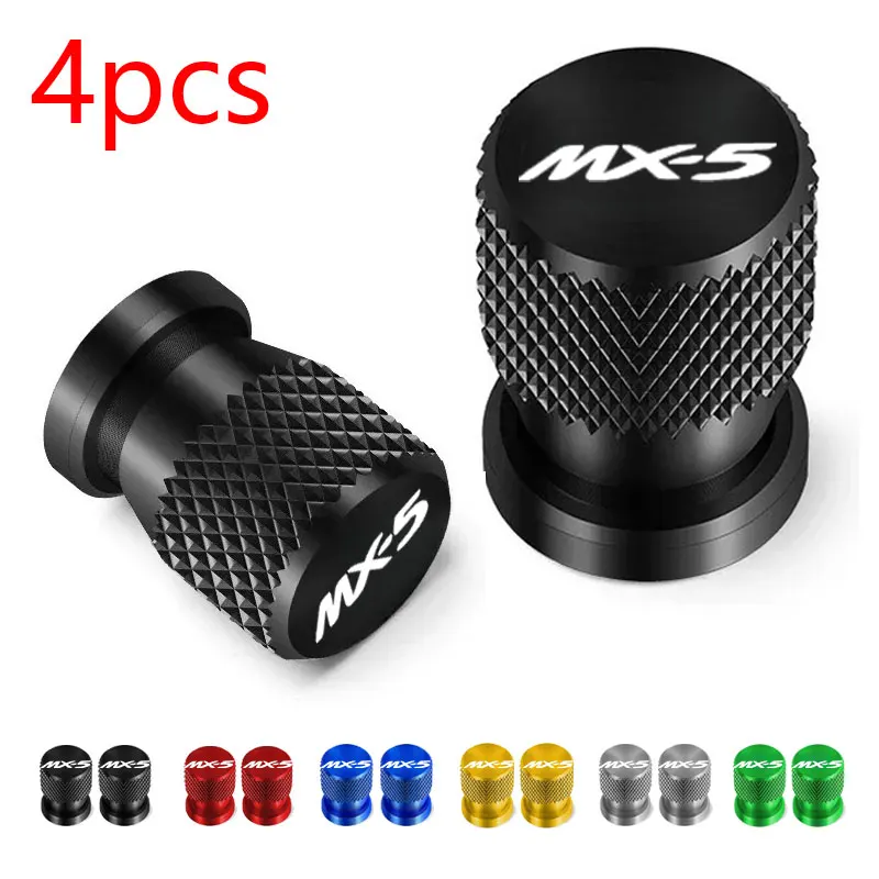 

For Mazda MX5 MX-5 ND RF MIATA Car Decor Airdust Waterproof Car Wheel Tire Valve Caps Tyre Stem Covers Airdust Waterproof