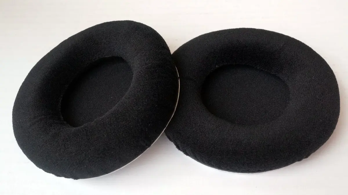 Earpads Repair Parts for SteelSeries Siberia 200/350/V1/V2/V3 Headphones Ear Pad Ear Cotton Sleeve Earmuff (Flannelette Black)