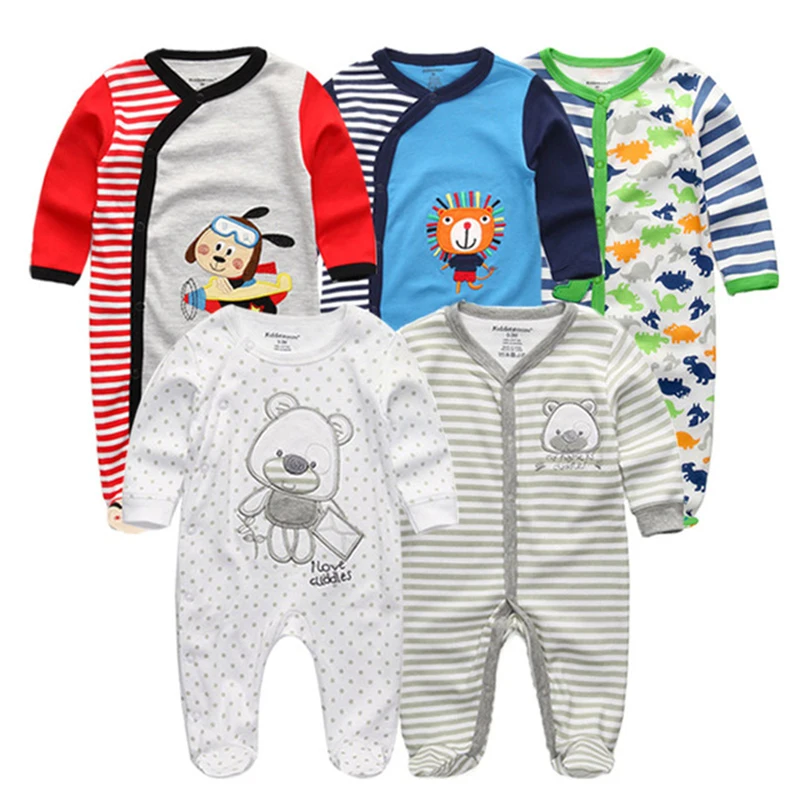 Baby Boy Clothes Multi-Piece Cotton Newborn Baby Romper Boy Girl Clothes Full Sleeve Jumpsuit Baby Pajamas Cartoon 0-12M