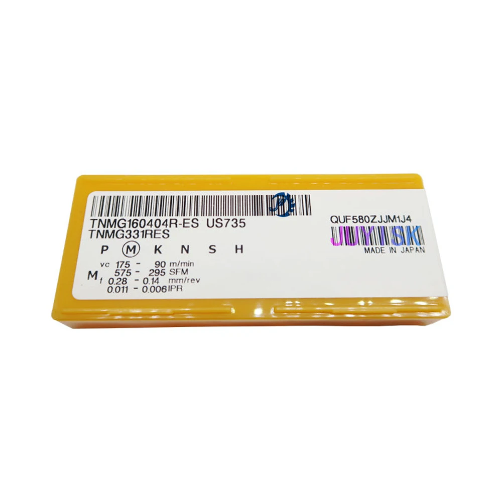 10 unids/caja nuevo Original marca japonesa de buena calidad TNMG160404R-ES US735 insertos de carburo CNC herramienta para metales