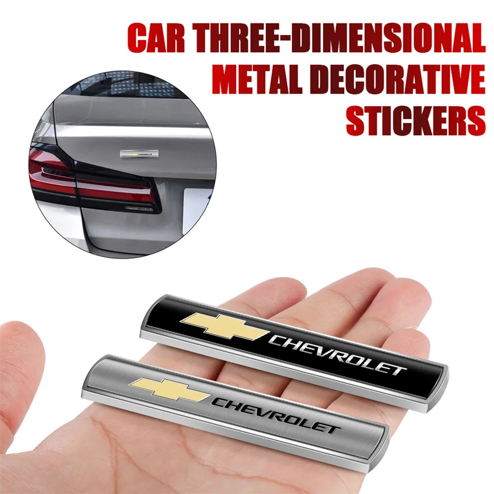 3D Metal Car Emblem Tail Trunk Side Body Decor Stickers Auto Accessories For Chevrolet Cruze Lacetti Captiva SS Z71 Equinox Trax