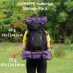 UHMWPE Cylindrical Storage Bag Ultralight Outdoor Hiking Camping External Storage Bag Tent/Sleeping Bag/Moon Chair/Sundries Bags