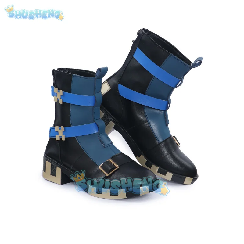 Kinich Cosplay Shoes Game Genshin Impact Short Boots Pyro Archon Natlan Prop for Halloween Party Shusheng