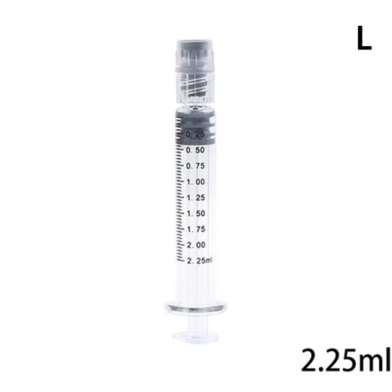 1pc Heat-resistant Reusable Glass Syringe Borosilicate Glass Prefillable Syringe 1ml/2.5ml Optional Capacity Borosilicate Glass