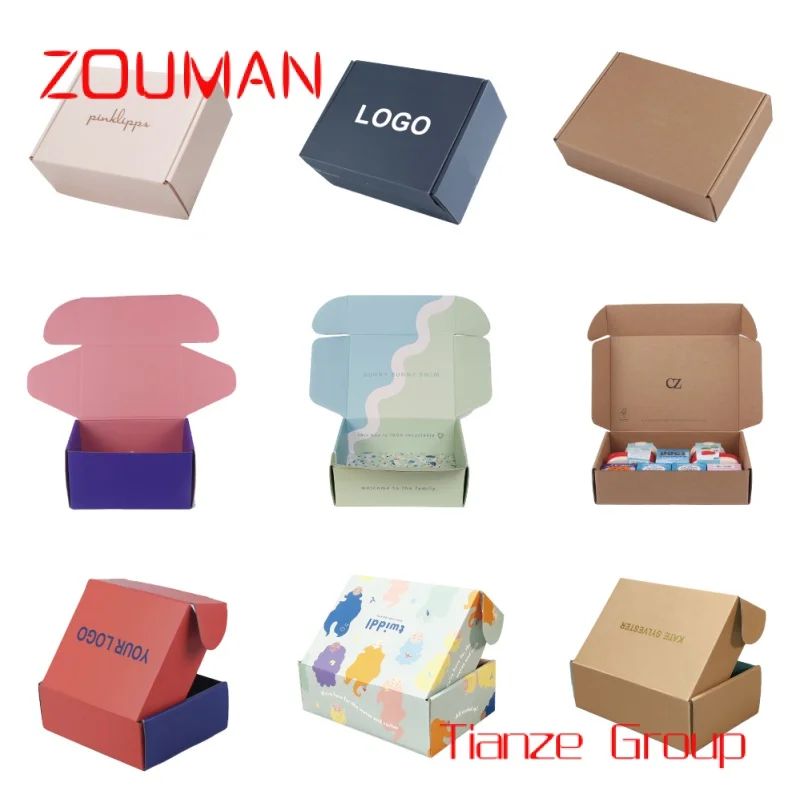 Freies Design benutzer definierte Logo Karton Karton Druck falten Geschenk Versand Versand Papier Verpackung Mailer Wellpappe Box