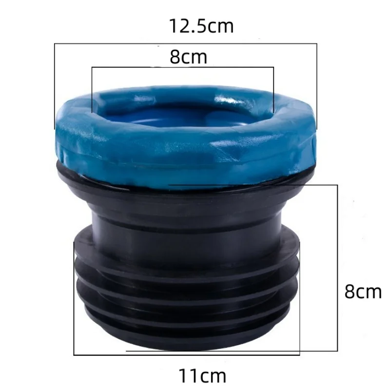 1PCS Odor-resistant Sealing Ring Anti Leakage Rubber Gasket Washer Toilet Donut Sealing Ring Anti Leakage Toilet Accessory