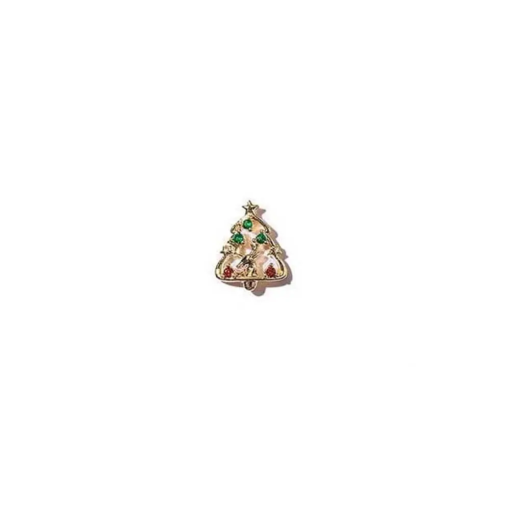 Christmas Tree Manicure Accessories Snowflake Nail Rhinestones Christmas Nail Drills 3D Nail Jewelry Christmas Nail Decorations