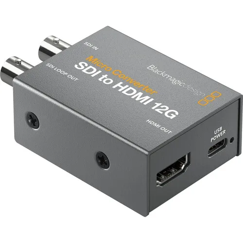 Blackmagic Design Micro Converter BiDirectional SDI/HDMI-compatible 12G HDMI-compatible to SDI SDI to HDMI-compatible