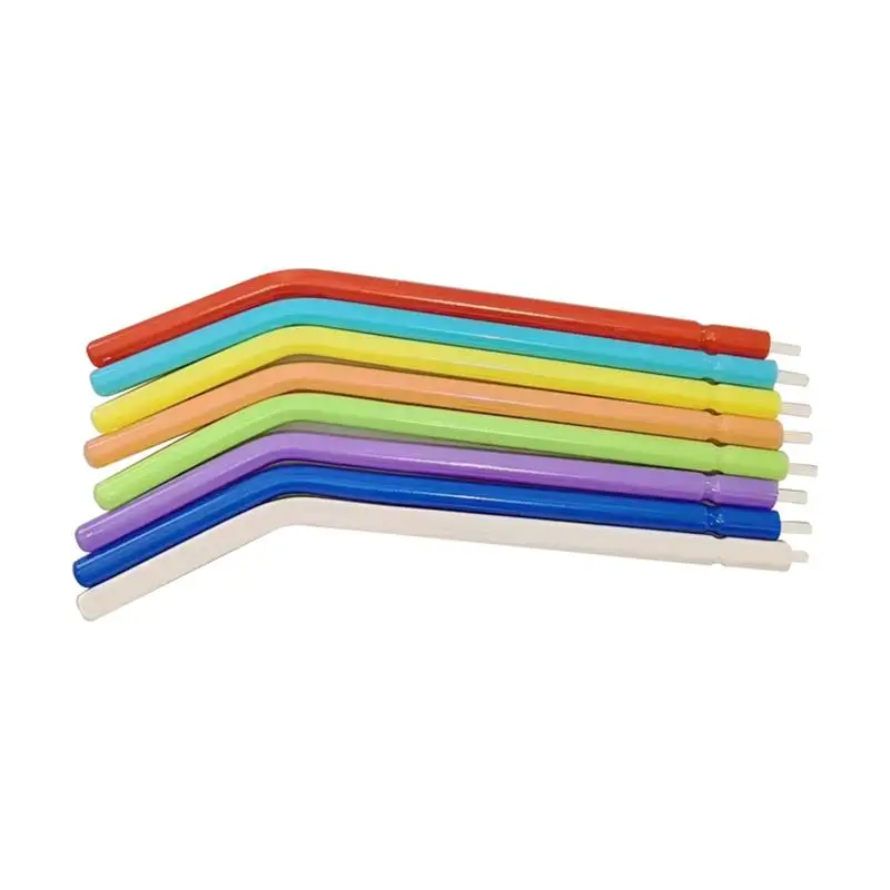 Dental disposable three use gun nozzle barrel disposable water gun nozzle color plastic gun spray