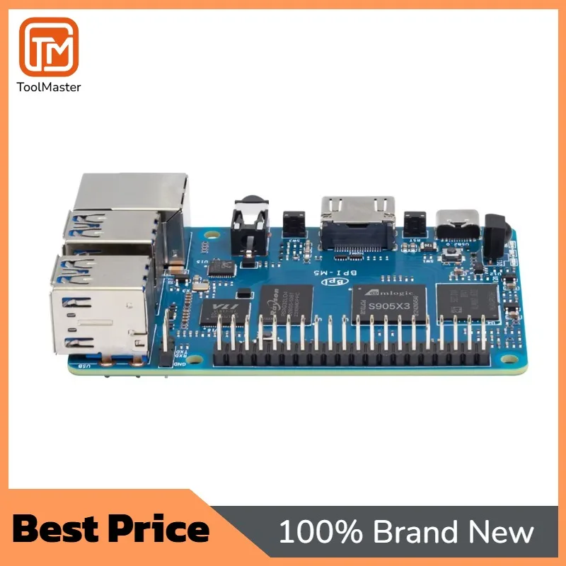 【Oferta Especial】Banana Pi BPI-M5 Amlogic S905x3 Quad Core Mali G31 4GB LPDDR4 RAM 16GB EMMC Flash Android OS Marca OEM Guangdong China
