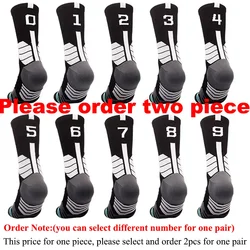 Creativity Free Collocation 0-9 Number Professional Basketball Thicken Sports Stocking Man Durable Skateboard Towel Bottom Socks