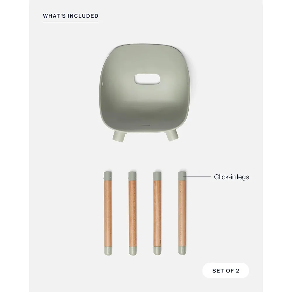 HOME - مجموعة اللعب، مجموعة طاولات وكراسي الأطفال مع طاولة أطفال خشبية مستدامة ومجموعة من مقعدين دلوين غير سامين، آمنة #5