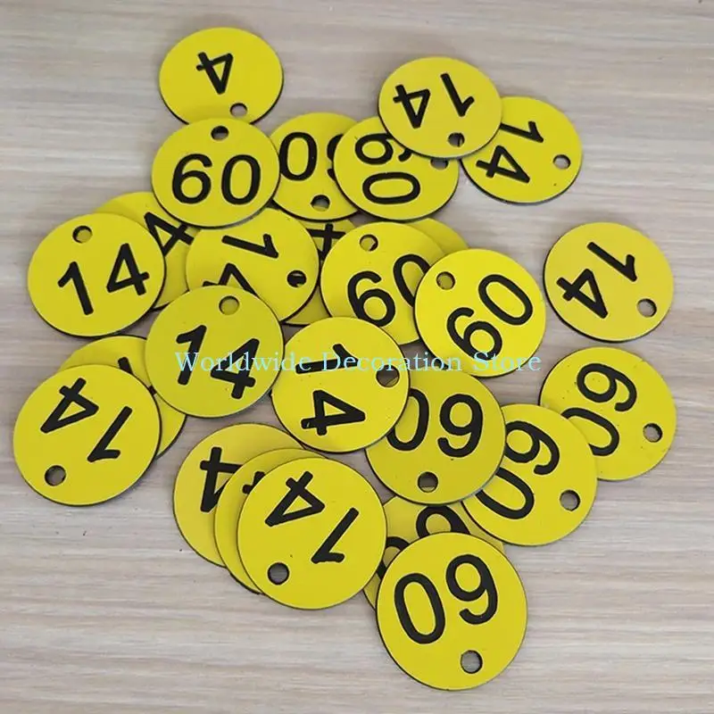 Q39B 100 PC Numero Tag rinchiuso per i tag chiave per i negozi abbigliamento da palestra vivi