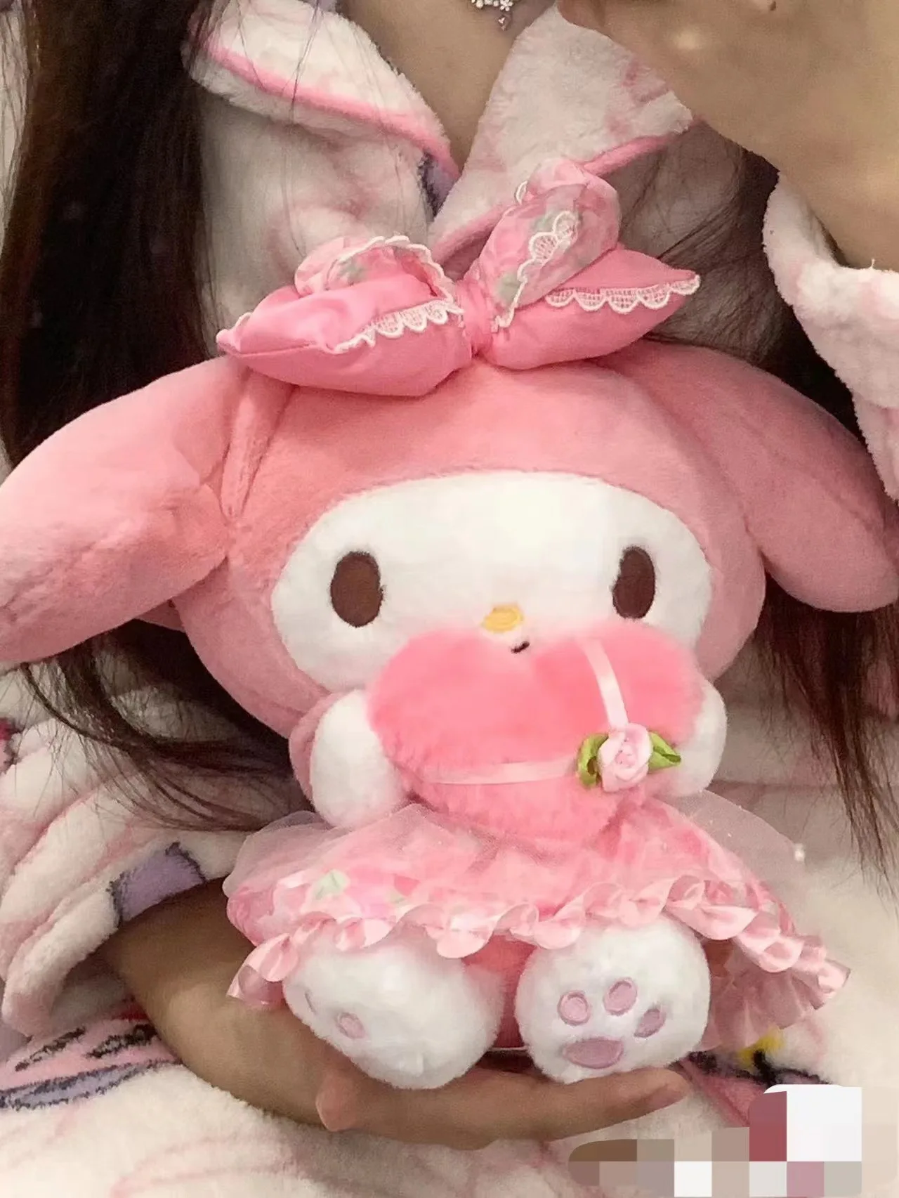 Sanrio Kuromi My Melody Pochacco Flower Sea Series Plush Toy Doll Cute Birthday Gift Doll Kawaii Anime Girl