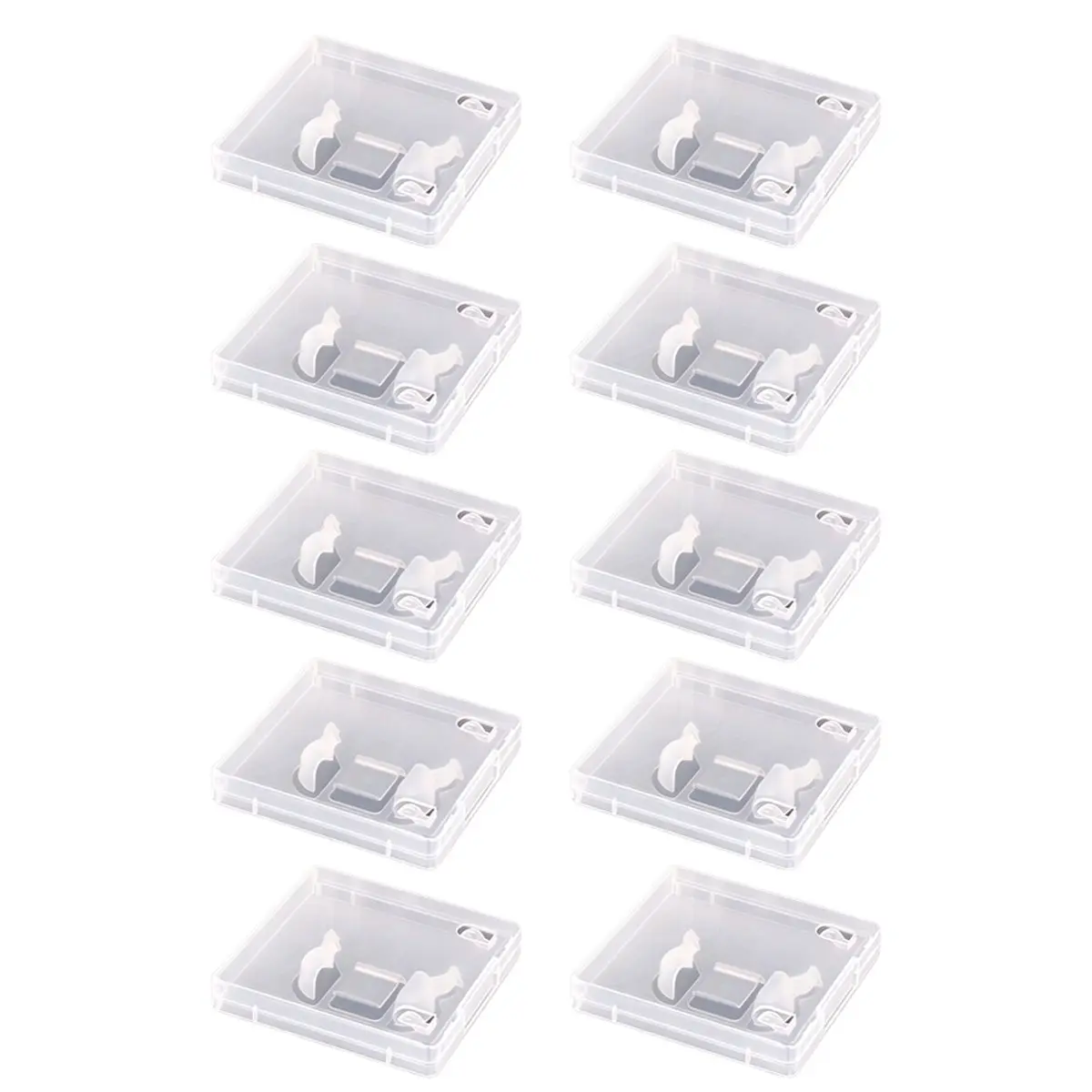 A003 10pcs USB Flash Drive Boxes Protector Transparent Clear Storage Case Dustproof USB Stick Packaging for Memory Drives