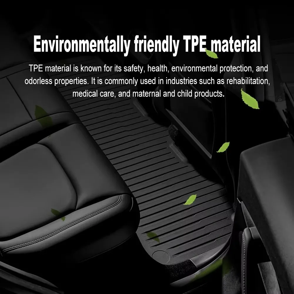 Car Floor Mats Cargo Liner For Tesla Model 3 Highland 2024-2026 Waterproof Anti-slip Trunk Mat TPE Pads All Weather Floor Liners