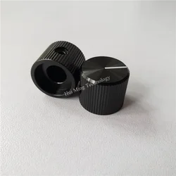 5Pcs Aluminum Knob Black Stripes Pattern Instrument Knob Knob For Potentiometer 15*12.5*6mm Gas Oven Encoder Volume Control