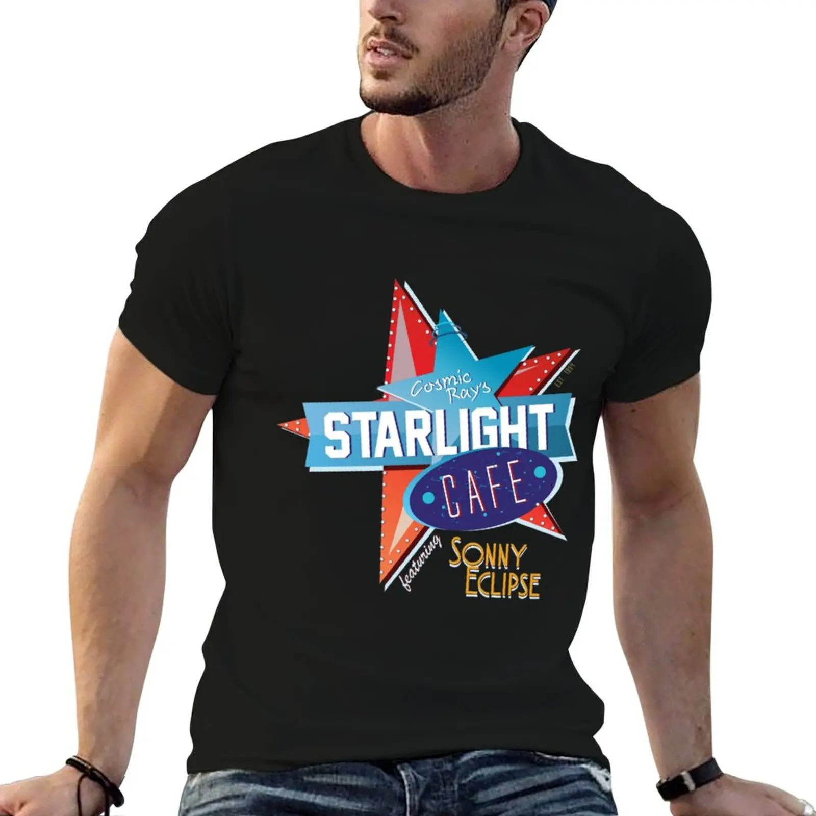 Camiseta Cosmic Ray's Sonny Eclipse, camiseta de algodón para hombre, camisetas 100 por ciento algodón para hombre, paquete de camisetas de algodón