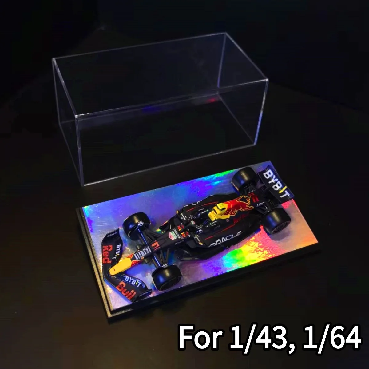 Boîte d'exposition en acrylique 5.8 "x 2.8" pour échelle 1:43 1:64 1:87, modèle de voiture, mallette de rangement à collectionner, figurine Miniature, Diorama de construction à monter soi-même
