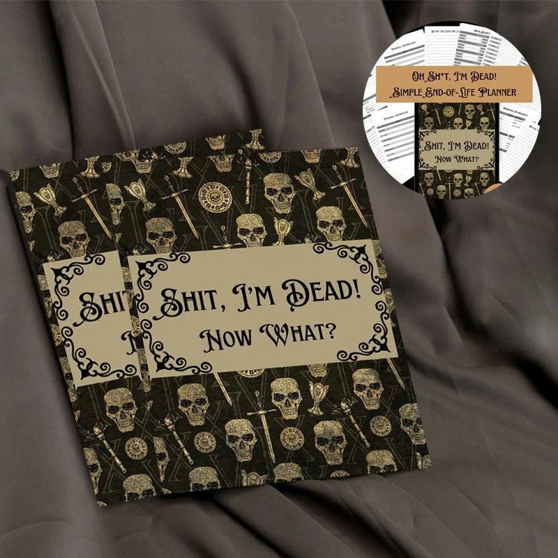 Novo ST * T I'M Dead!, 2024 E agora? The Ultimate Horror Planejamento Livro Presente, Workbook Arranjos Caderno, Fim da Vida