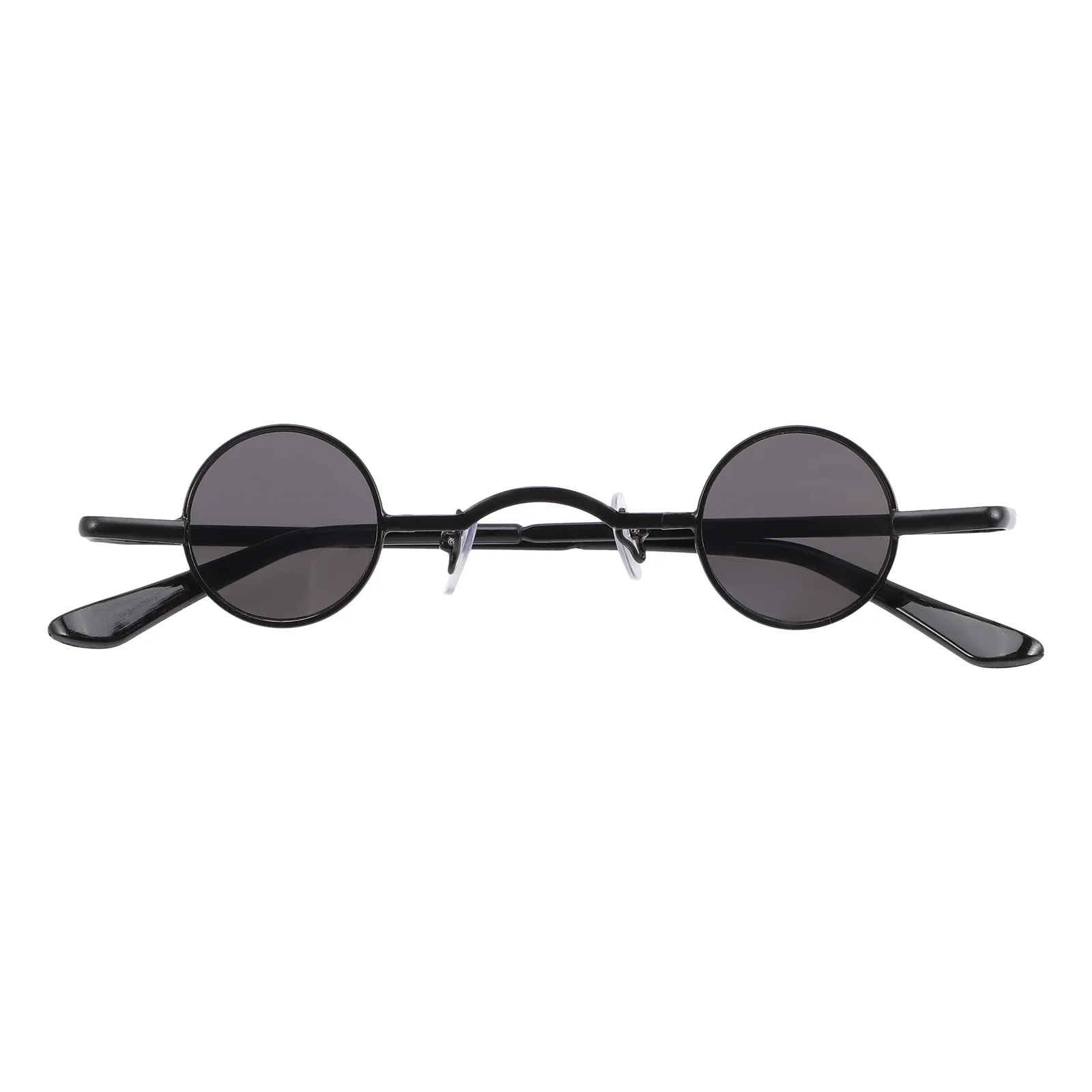 

1pcs Retro Punk Sunglasses Round Metal Frame Uv Protection Vintage Circle Shades For Women Men Fashion Unisex Sun Glasses