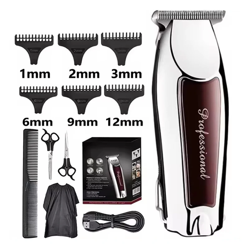 Hair Clipper Hair Trimmer Hair Clipper Professional Barber Trimmer Electric Shaver Hair Cutting Machine Rechargeable Trimmer Men