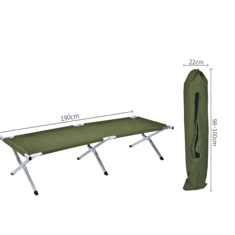 

Outdoor Furniture Folding Camping Travel Bed Aluminum Adjustable Folding Bed Camping Beds Cot for Adults