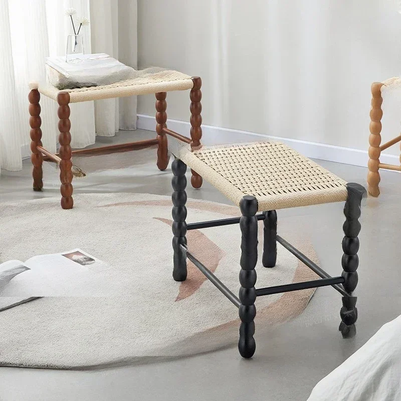 Low stool all solid wood dining chair